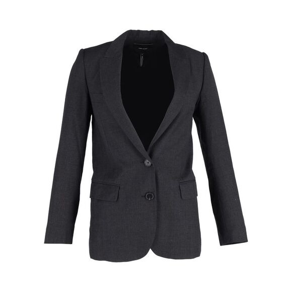 Isabel Marant Single-Breasted Blazer in Black Wool